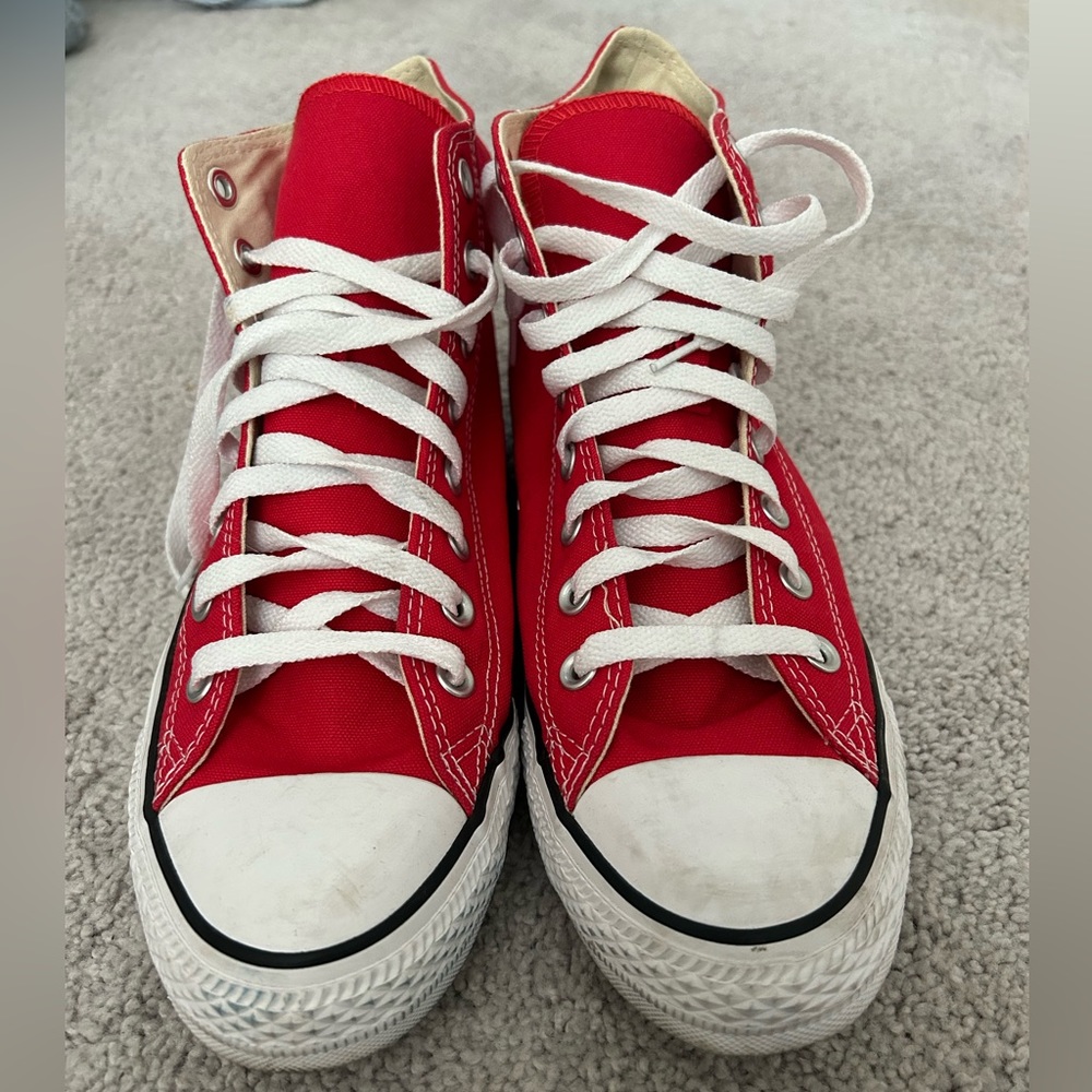 Red Hightop Converse